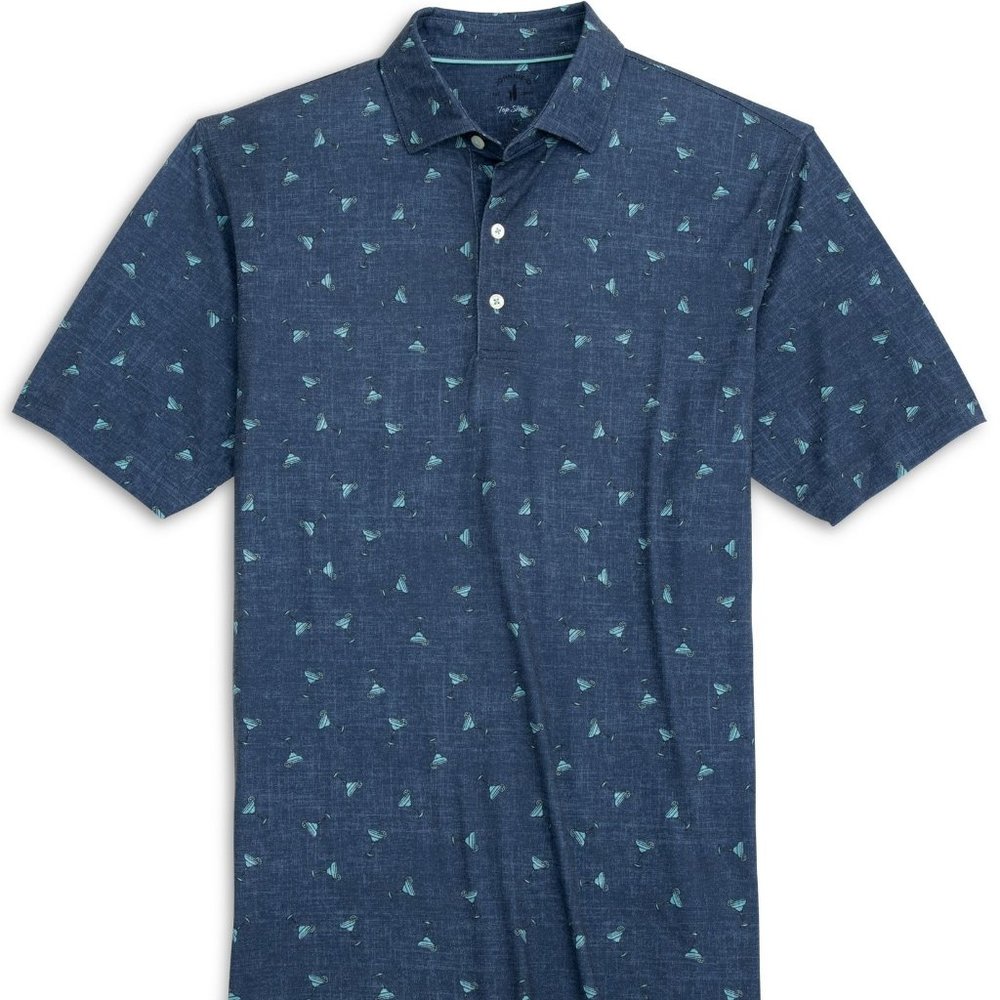 NWT Johnnie-O Men's Salud Lake Polo Shirt Medium M